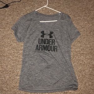 A v-neck under armour shirt